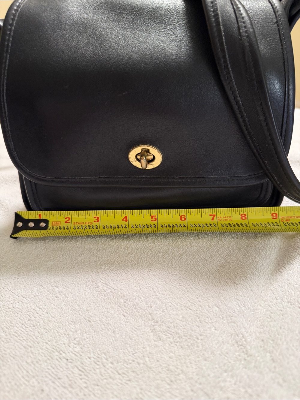Vintage Black Coach 9061 Rambler’s Legacy Crossbody Leather Bag - Picture 7 of 10